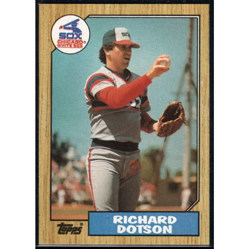 1987 Topps #720 Richard Dotson EX Excellent Chicago White Sox Baseball Card  Image 1