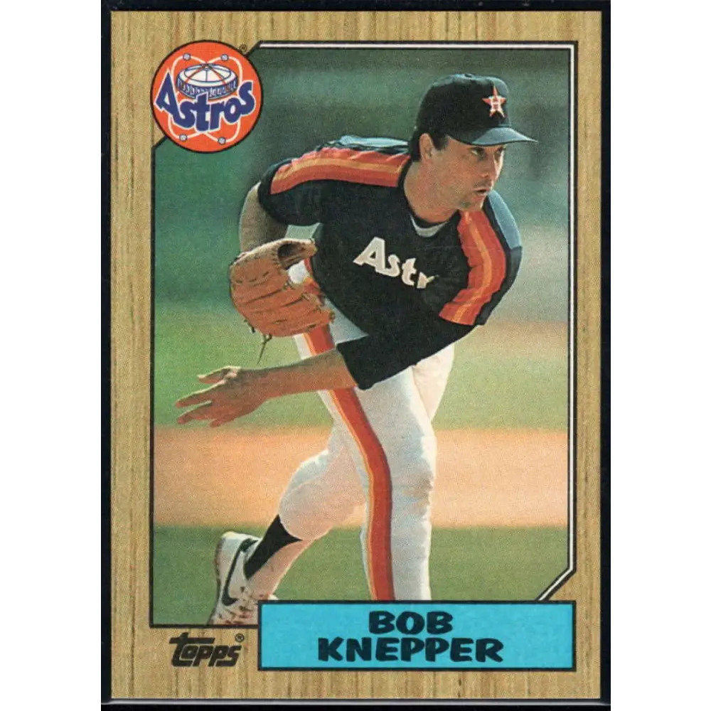 1987 Topps #722 Bob Knepper EX Excellent Houston Astros Baseball Card  Image 1