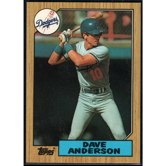 1987 Topps #73 Dave Anderson EX Excellent Los Angeles Dodgers Baseball Card  Image 1