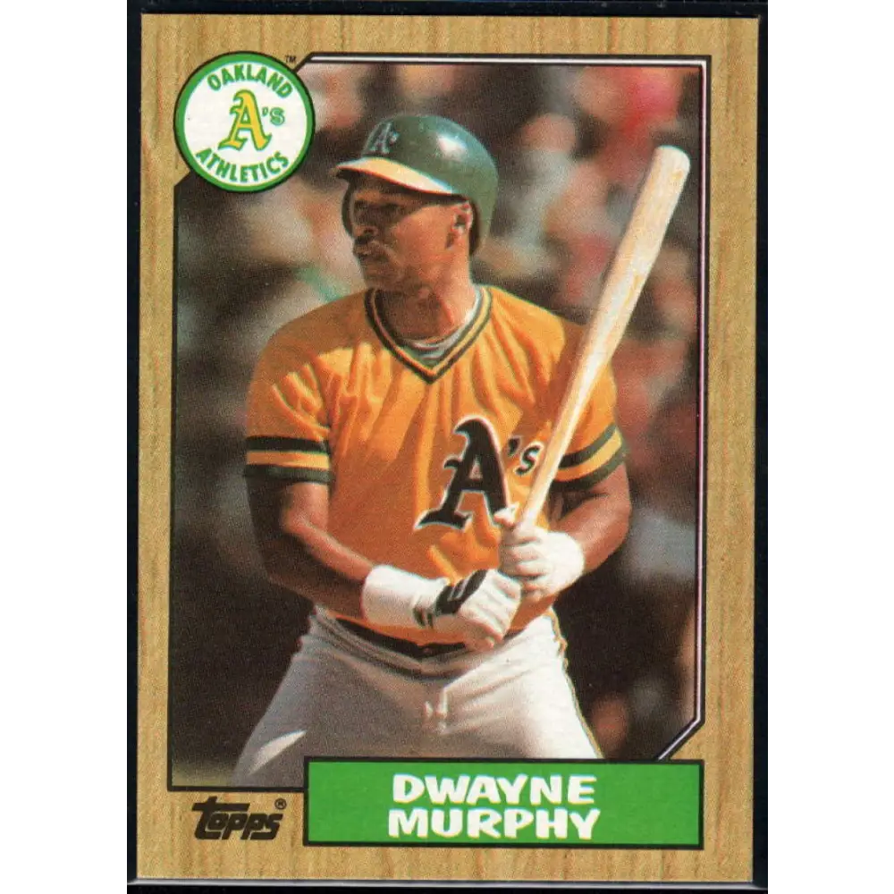 1987 Topps #743 Dwayne Murphy EX Excellent Oakland Athletics Baseball Card  Image 1
