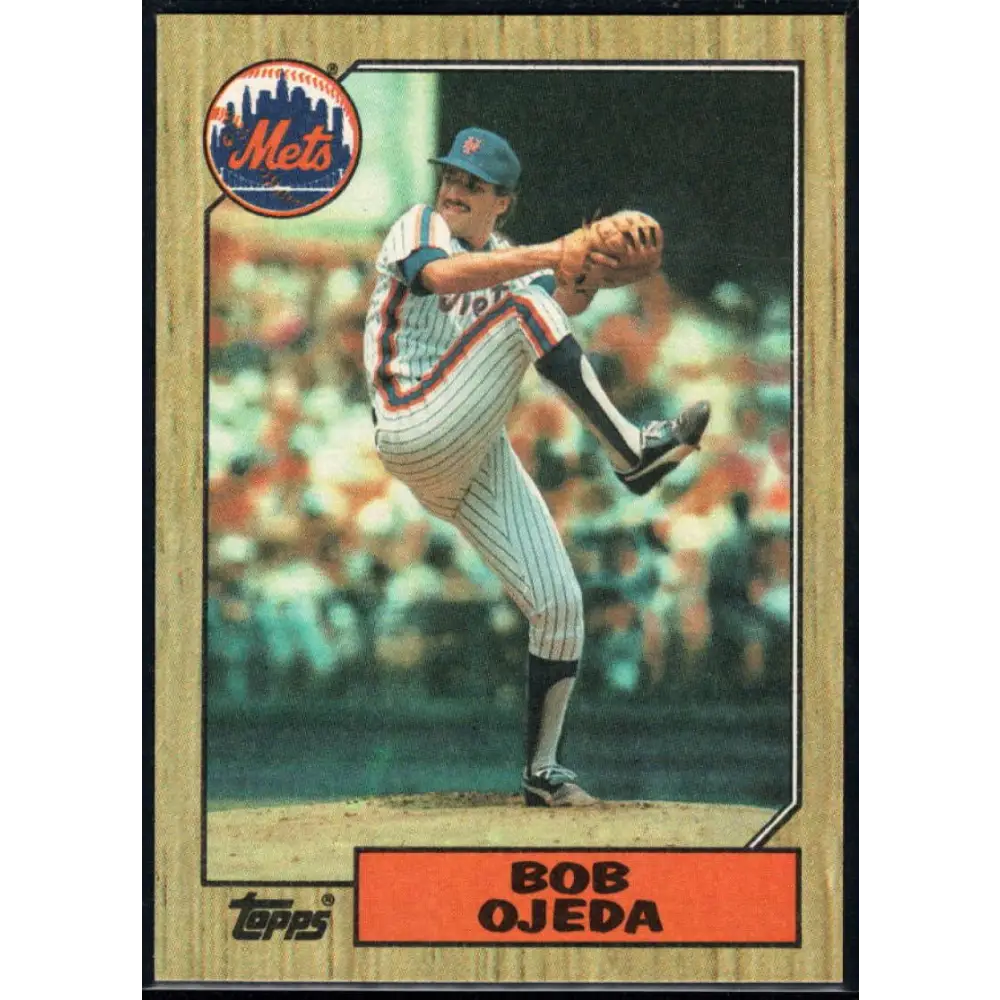 1987 Topps #746 Bob Ojeda EX Excellent New York Mets Baseball Card  Image 1