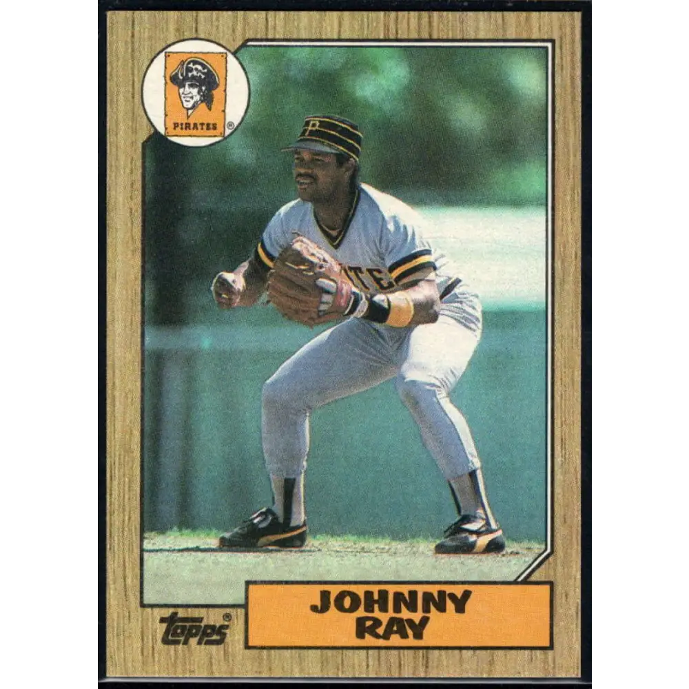 1987 Topps #747 Johnny Ray EX Excellent Pittsburgh Pirates Baseball Card  Image 1