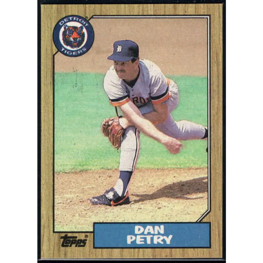 1987 Topps #752 Dan Petry EX Excellent Detroit Tigers Baseball Card  Image 1