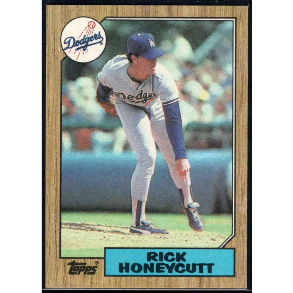1987 Topps #753 Rick Honeycutt EX Excellent Los Angeles Dodgers Baseball Card  Image 1