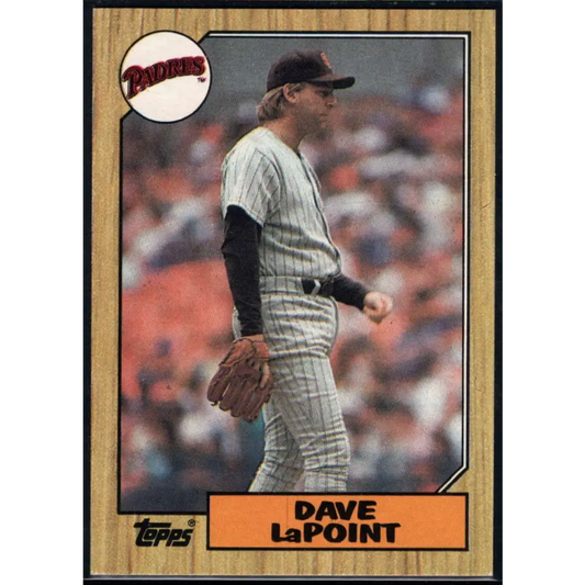 1987 Topps #754 Dave LaPoint EX Excellent San Diego Padres Baseball Card  Image 1