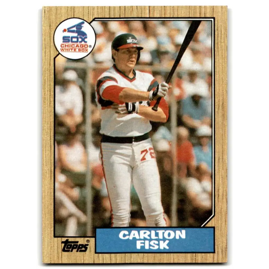 1987 Topps #756 Carlton Fisk EX Excellent Chicago White Sox Baseball Card  Image 1