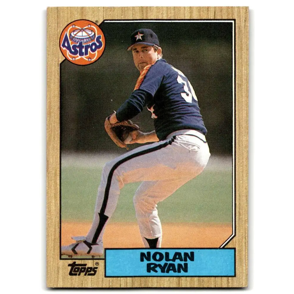 1987 Topps #757 Nolan Ryan EX Excellent Houston Astros Baseball Card  Image 1