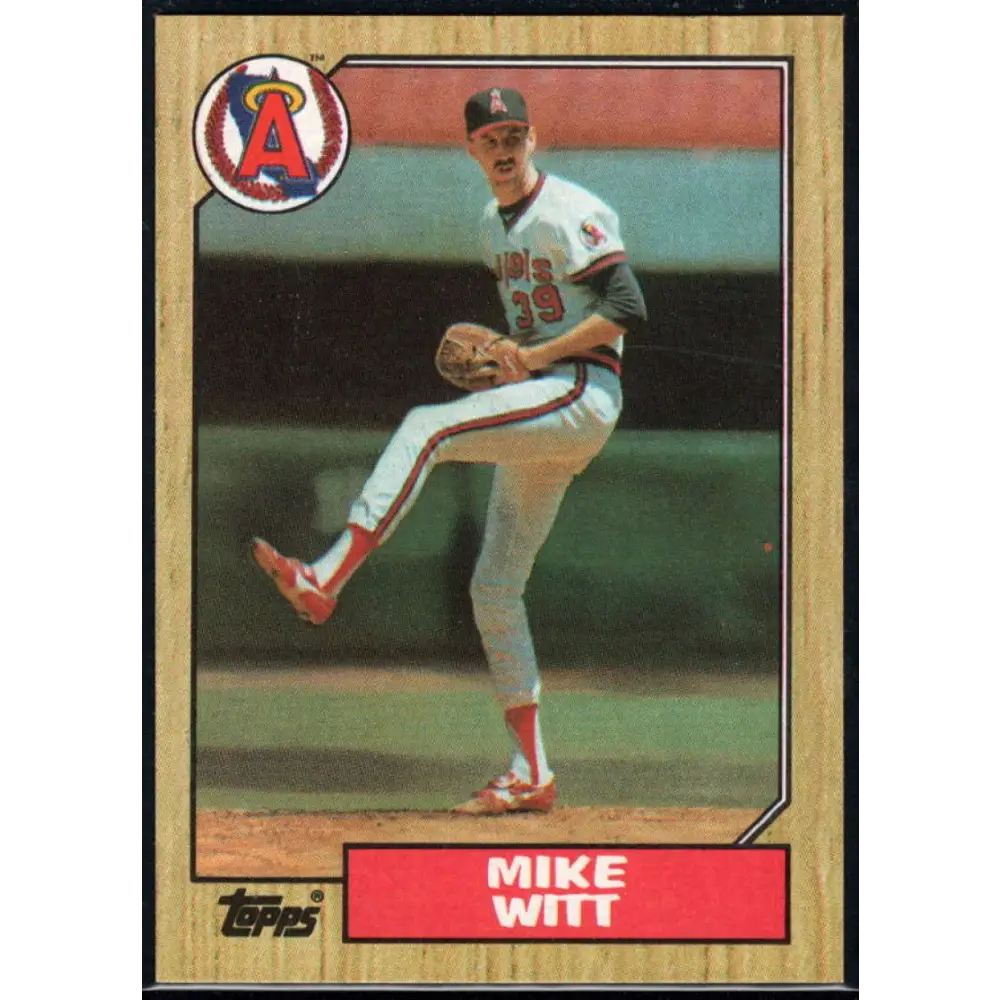 1987 Topps #760 Mike Witt EX Excellent California Angels Baseball Card  Image 1