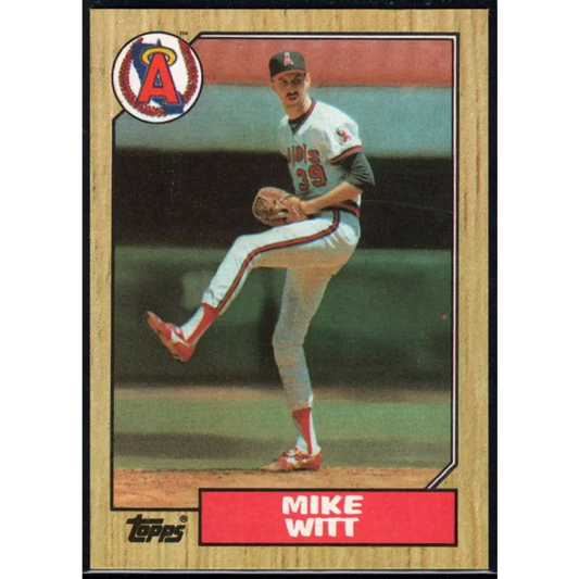 1987 Topps #760 Mike Witt EX Excellent California Angels Baseball Card  Image 1