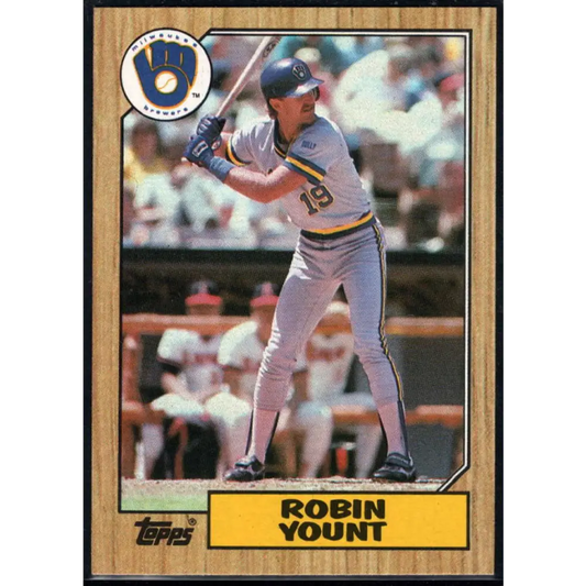 1987 Topps #773 Robin Yount EX Excellent Milwaukee Brewers Baseball Card  Image 1