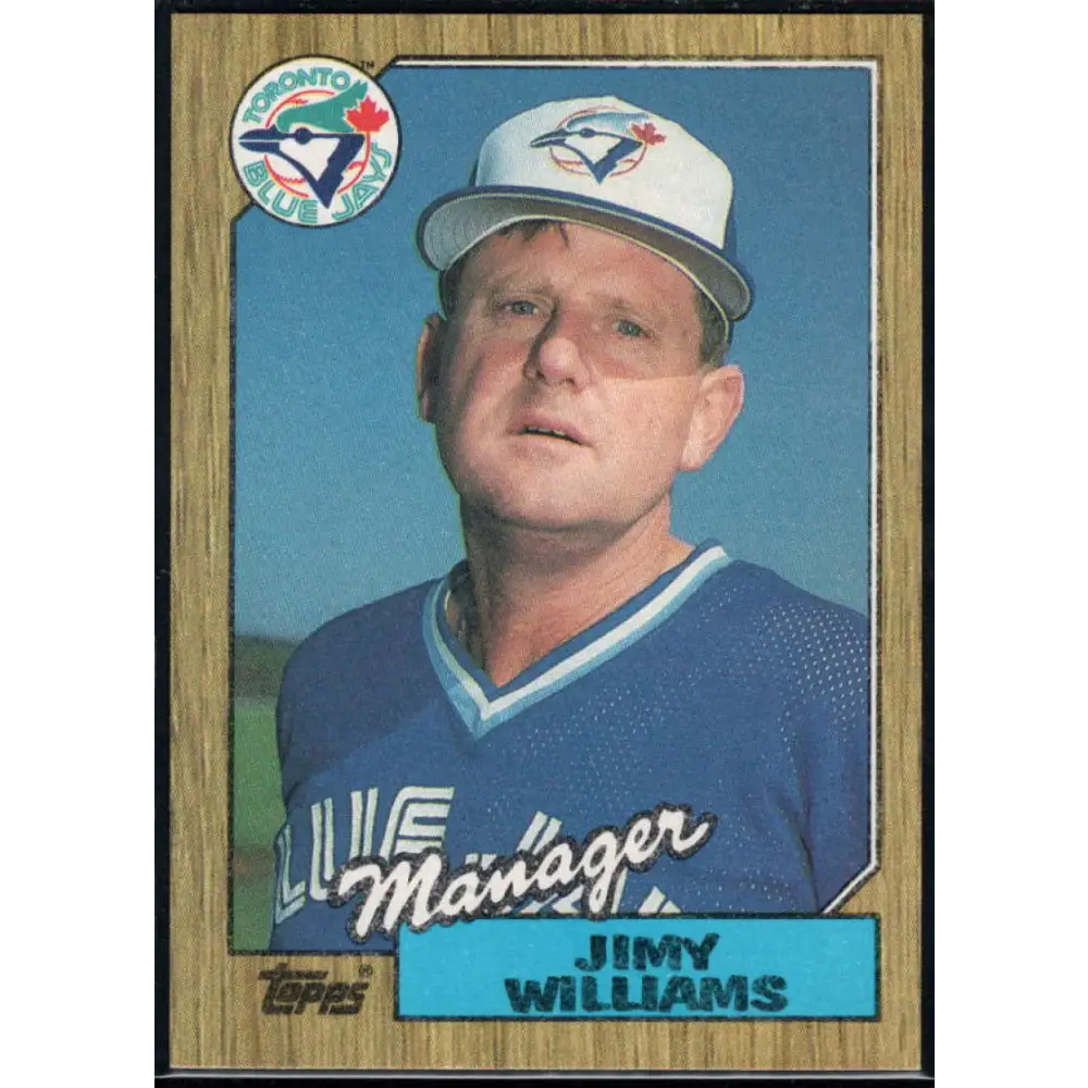 1987 Topps #786 Jimy Williams EX Excellent Toronto Blue Jays Baseball Card  Image 1