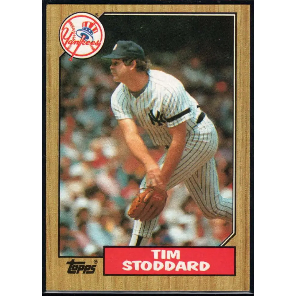 1987 Topps #788 Tim Stoddard EX Excellent New York Yankees Baseball Card  Image 1