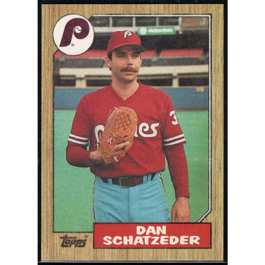 1987 Topps #789 Dan Schatzeder EX Excellent Philadelphia Phillies Baseball Card  Image 1
