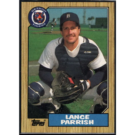 1987 Topps #791 Lance Parrish EX Excellent Detroit Tigers Baseball Card  Image 1