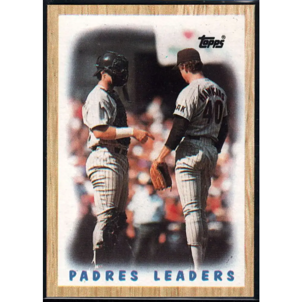 1987 Topps #81 Terry Kennedy/Andy Hawkins EX Excellent San Diego Padres Baseball Card  Image 1