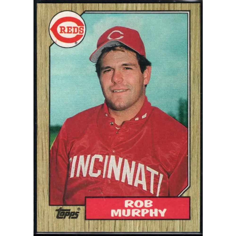 1987 Topps #82 Rob Murphy EX Excellent RC Rookie Cincinnati Reds Baseball Card  Image 1