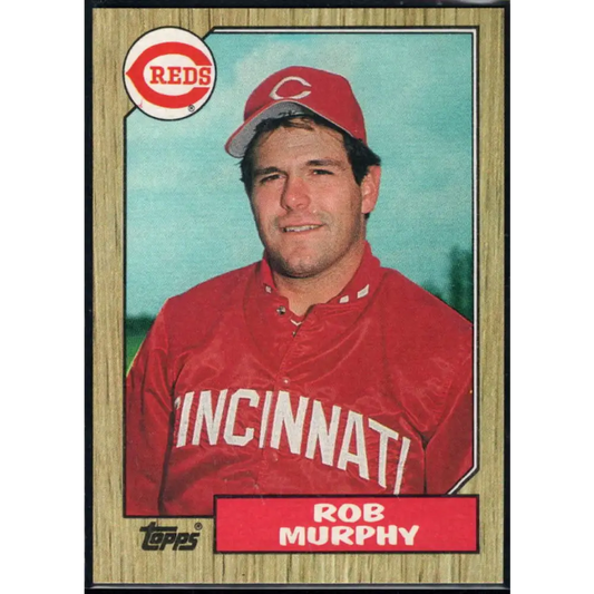 1987 Topps #82 Rob Murphy EX Excellent RC Rookie Cincinnati Reds Baseball Card  Image 1