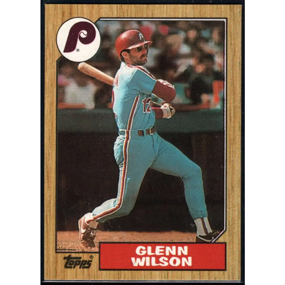 1987 Topps #97 Glenn Wilson EX Excellent Philadelphia Phillies Baseball Card  Image 1