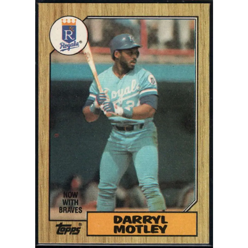 1987 Topps #99 Darryl Motley EX Excellent Kansas City Royals Baseball Card  Image 1