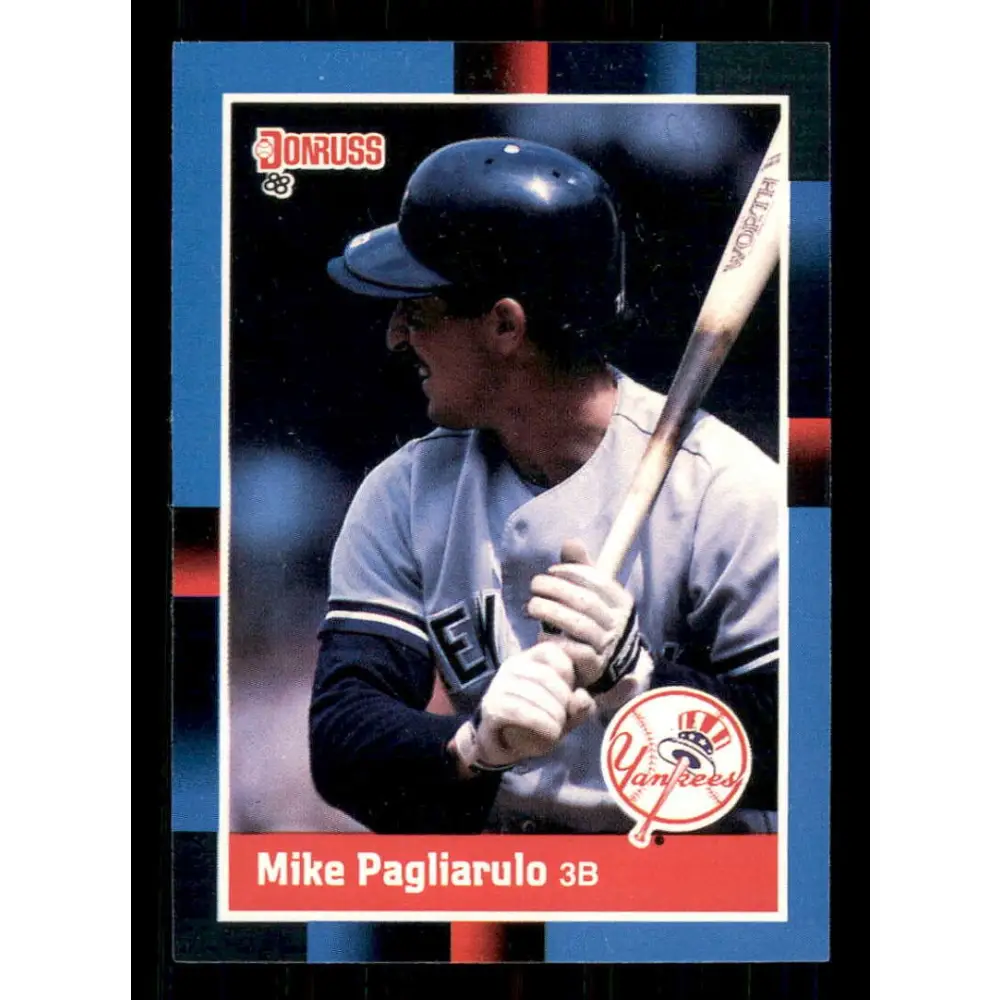 1988 Donruss #105 Mike Pagliarulo EX New York Yankees Baseball Card Image 1