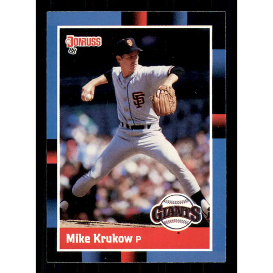 1988 Donruss #116 Mike Krukow EX San Francisco Giants Baseball Card Image 1