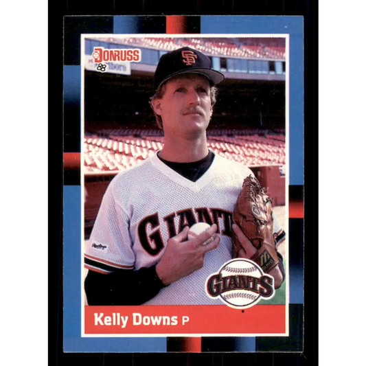 1988 Donruss #145 Kelly Downs EX San Francisco Giants Baseball Card Image 1
