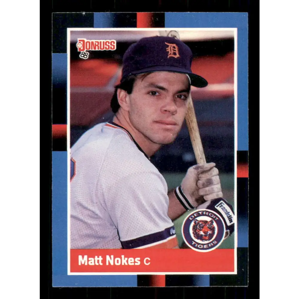1988 Donruss #152 Matt Nokes EX RC Rookie Detroit Tigers Baseball Card Image 1