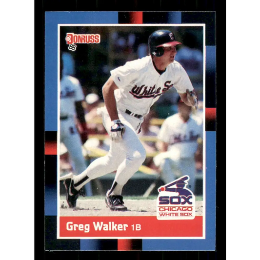 1988 Donruss #162 Greg Walker EX Chicago White Sox Baseball Card Image 1