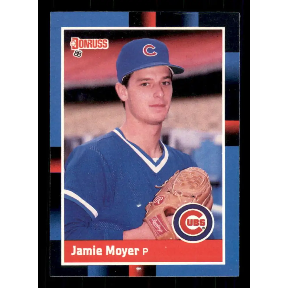 1988 Donruss #169 Jamie Moyer EX Chicago Cubs Baseball Card Image 1
