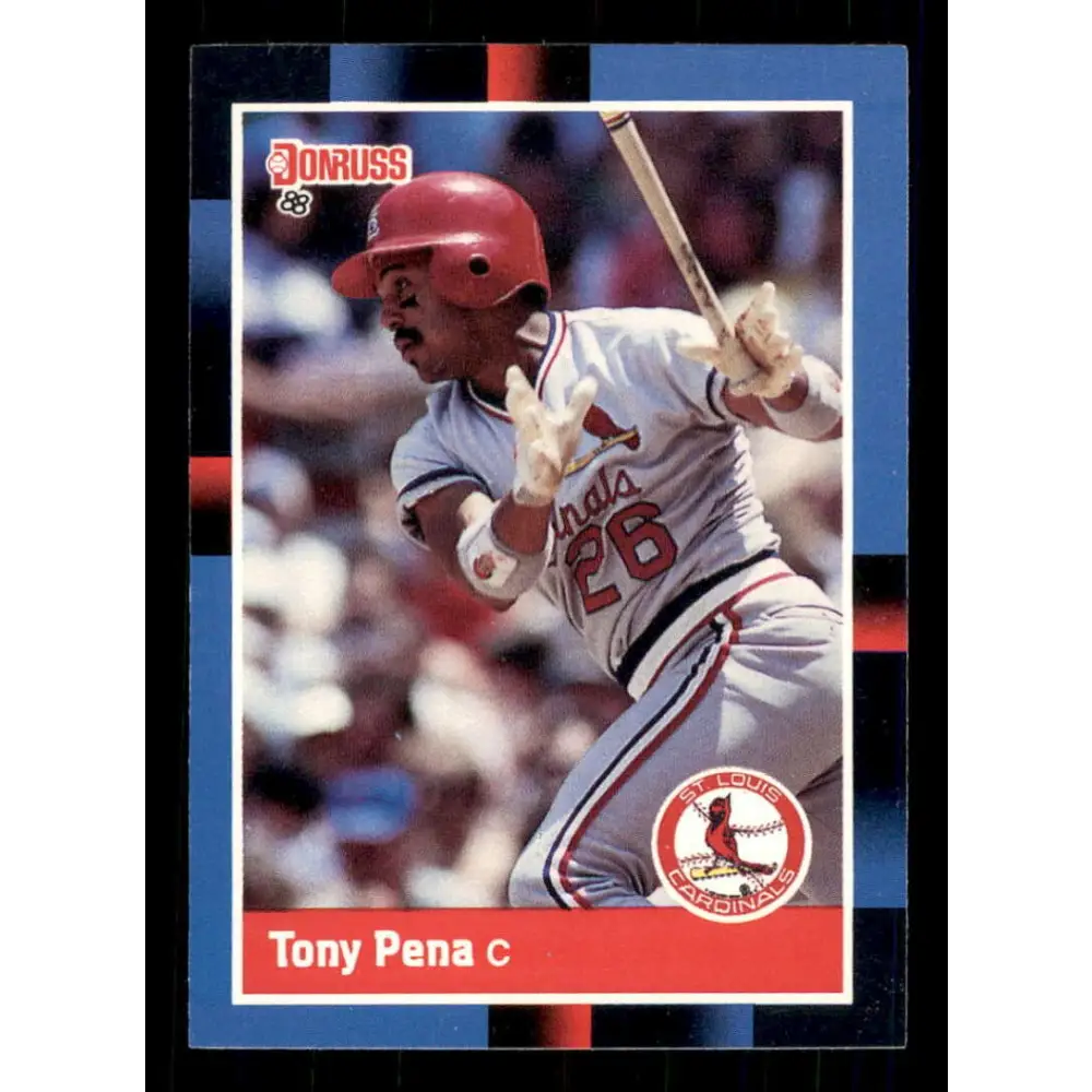 1988 Donruss #170 Tony Pena EX St. Louis Cardinals Baseball Card Image 1