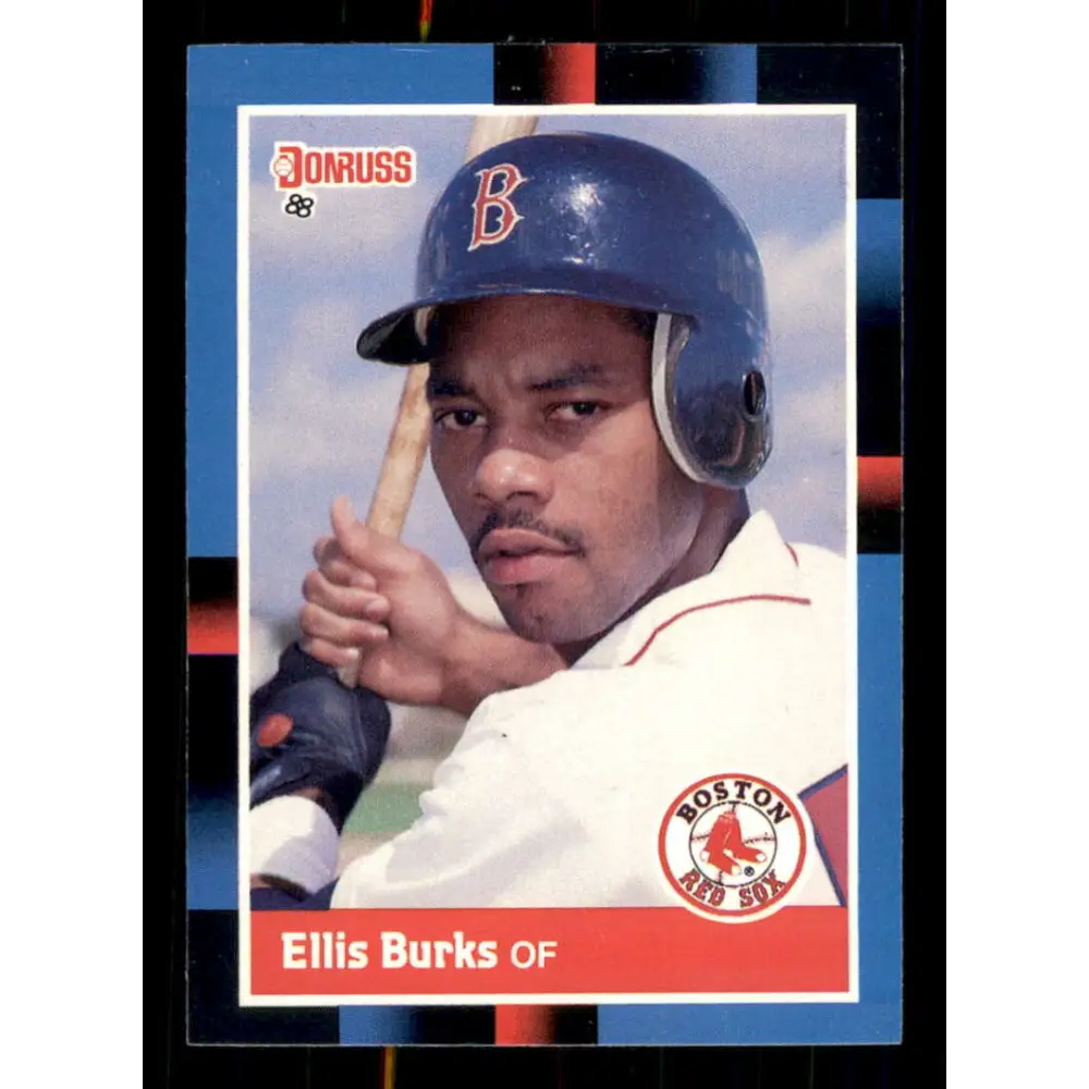 1988 Donruss #174 Ellis Burks EX RC Rookie Boston Red Sox Baseball Card Image 1
