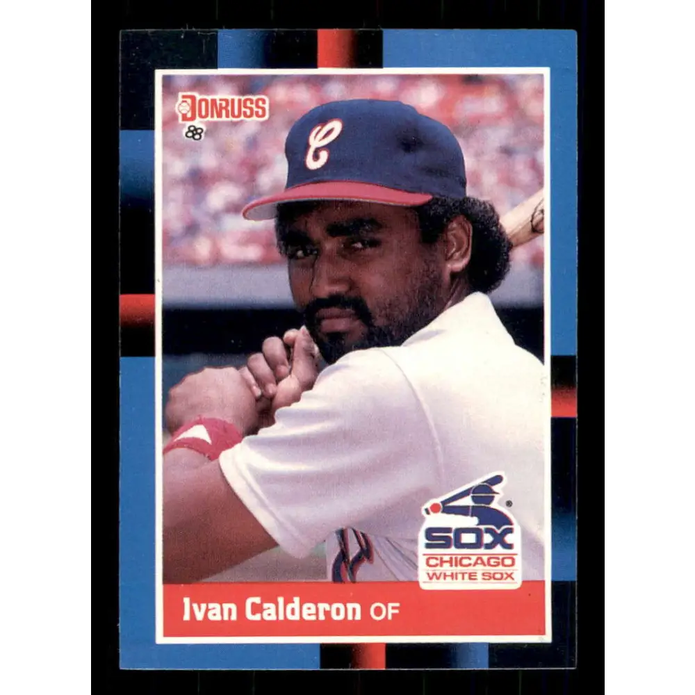 1988 Donruss #182 Ivan Calderon EX Chicago White Sox Baseball Card Image 1