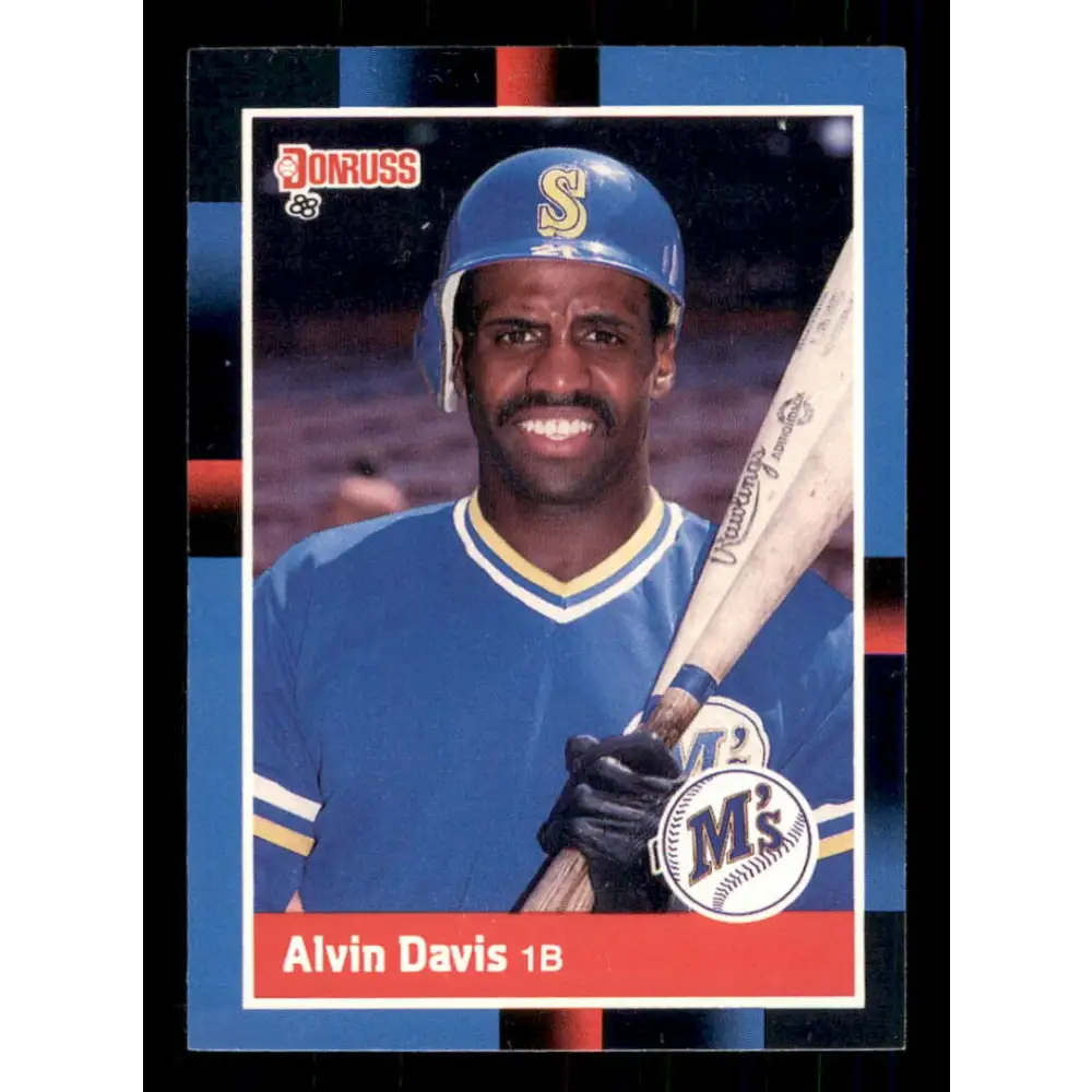 1988 Donruss #193 Alvin Davis EX Seattle Mariners Baseball Card Image 1