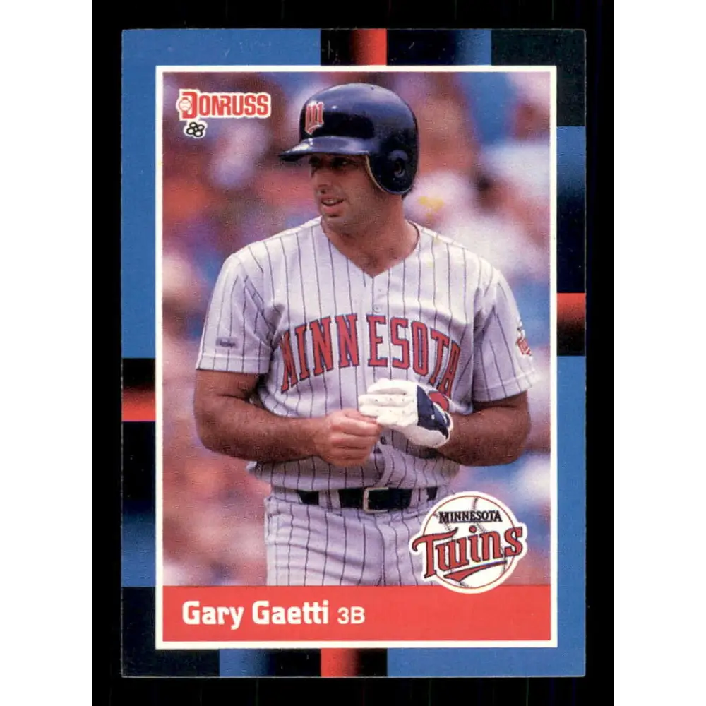 1988 Donruss #194 Gary Gaetti EX Minnesota Twins Baseball Card Image 1