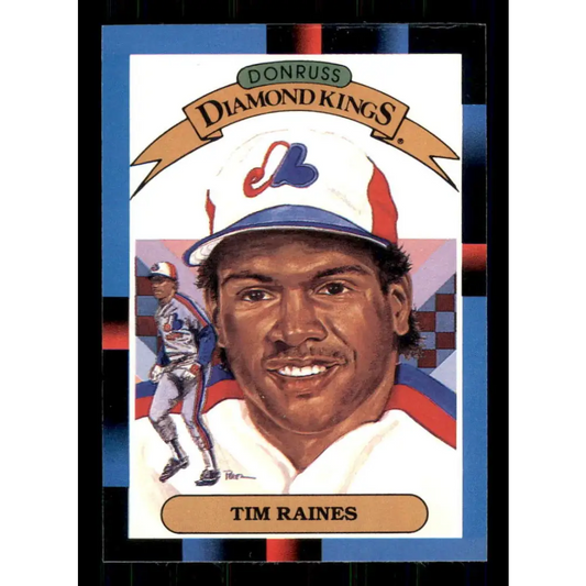 1988 Donruss #2 Tim Raines DK EX Montreal Expos Baseball Card Image 1