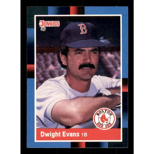 1988 Donruss #216 Dwight Evans EX Boston Red Sox Baseball Card Image 1