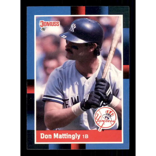 1988 Donruss #217 Don Mattingly EX New York Yankees Baseball Card Image 1