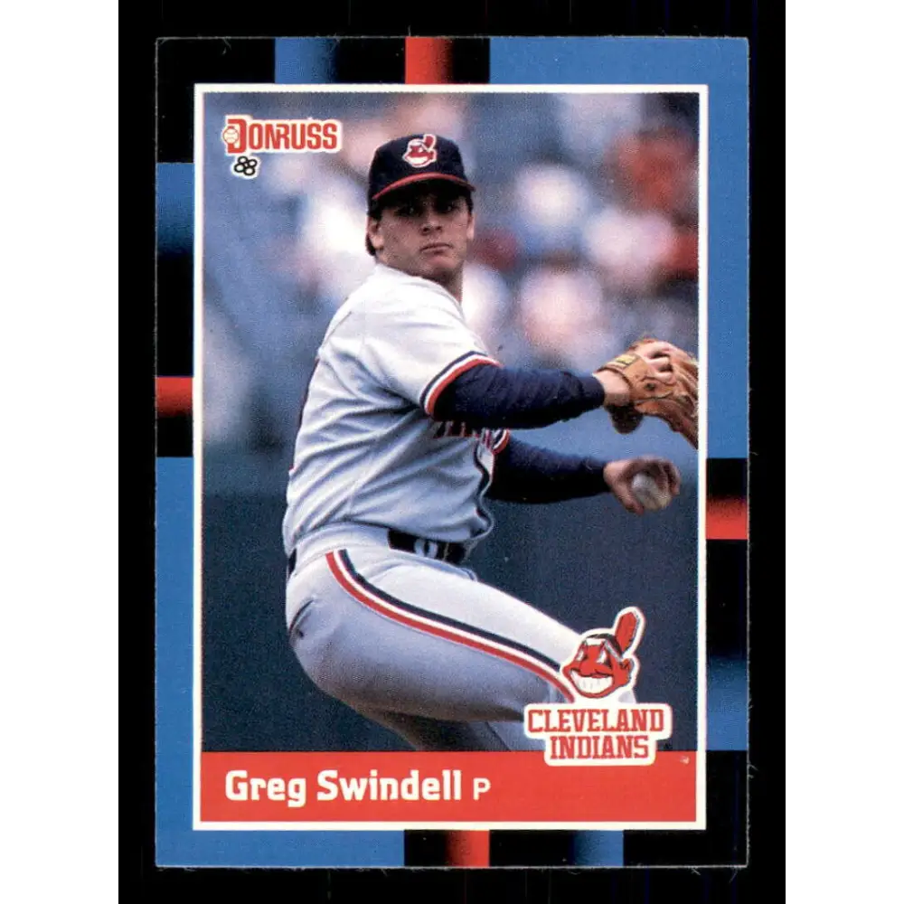 1988 Donruss #227 Greg Swindell EX Cleveland Indians Baseball Card Image 1