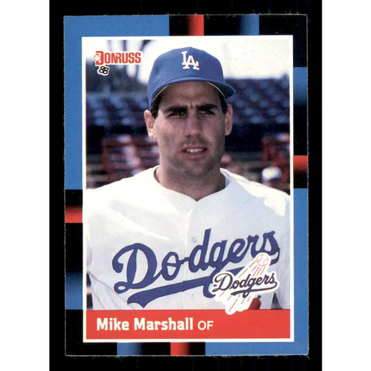 1988 Donruss #229 Mike Marshall EX Los Angeles Dodgers Baseball Card Image 1