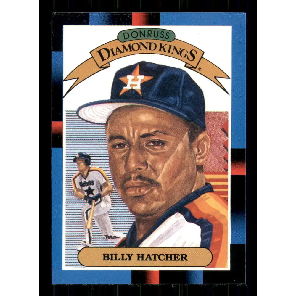 1988 Donruss #23 Billy Hatcher DK EX Houston Astros Baseball Card Image 1