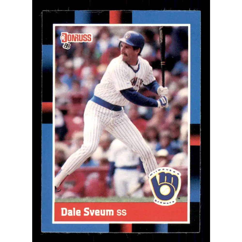 1988 Donruss #232 Dale Sveum EX Milwaukee Brewers Baseball Card Image 1
