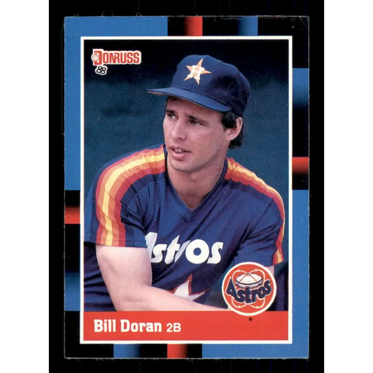 1988 Donruss #235 Bill Doran EX Houston Astros Baseball Card Image 1