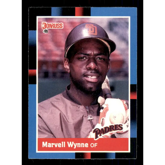 1988 Donruss #237 Marvell Wynne EX San Diego Padres Baseball Card Image 1