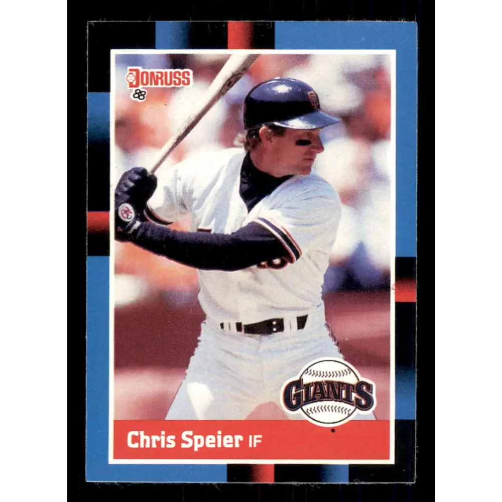 1988 Donruss #239 Chris Speier EX San Francisco Giants Baseball Card Image 1