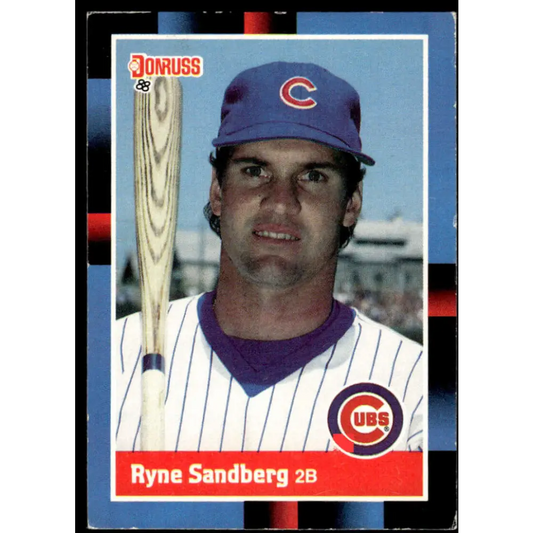1988 Donruss #242 Ryne Sandberg EX Chicago Cubs Baseball Card Image 1