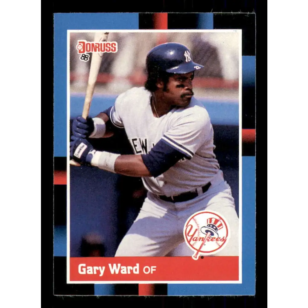 1988 Donruss #251 Gary Ward EX New York Yankees Baseball Card Image 1