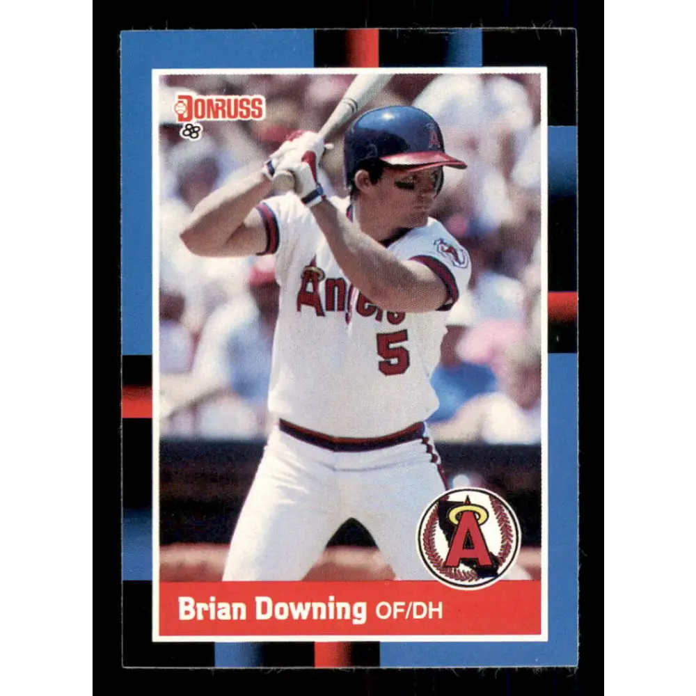 1988 Donruss #258 Brian Downing EX California Angels Baseball Card Image 1