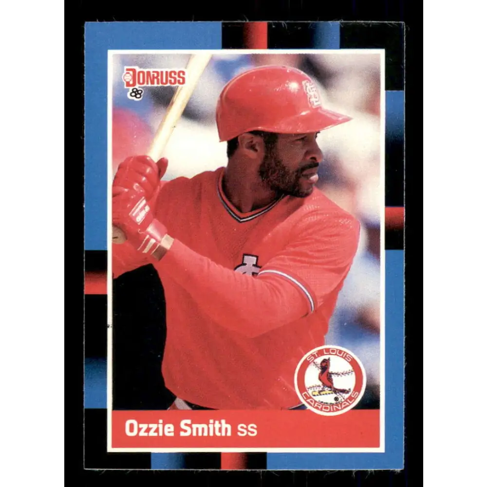 1988 Donruss #263 Ozzie Smith EX St. Louis Cardinals Baseball Card Image 1