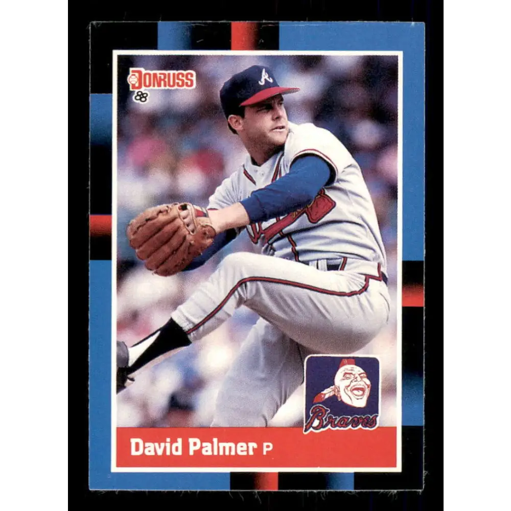 1988 Donruss #266 David Palmer EX Atlanta Braves Baseball Card Image 1