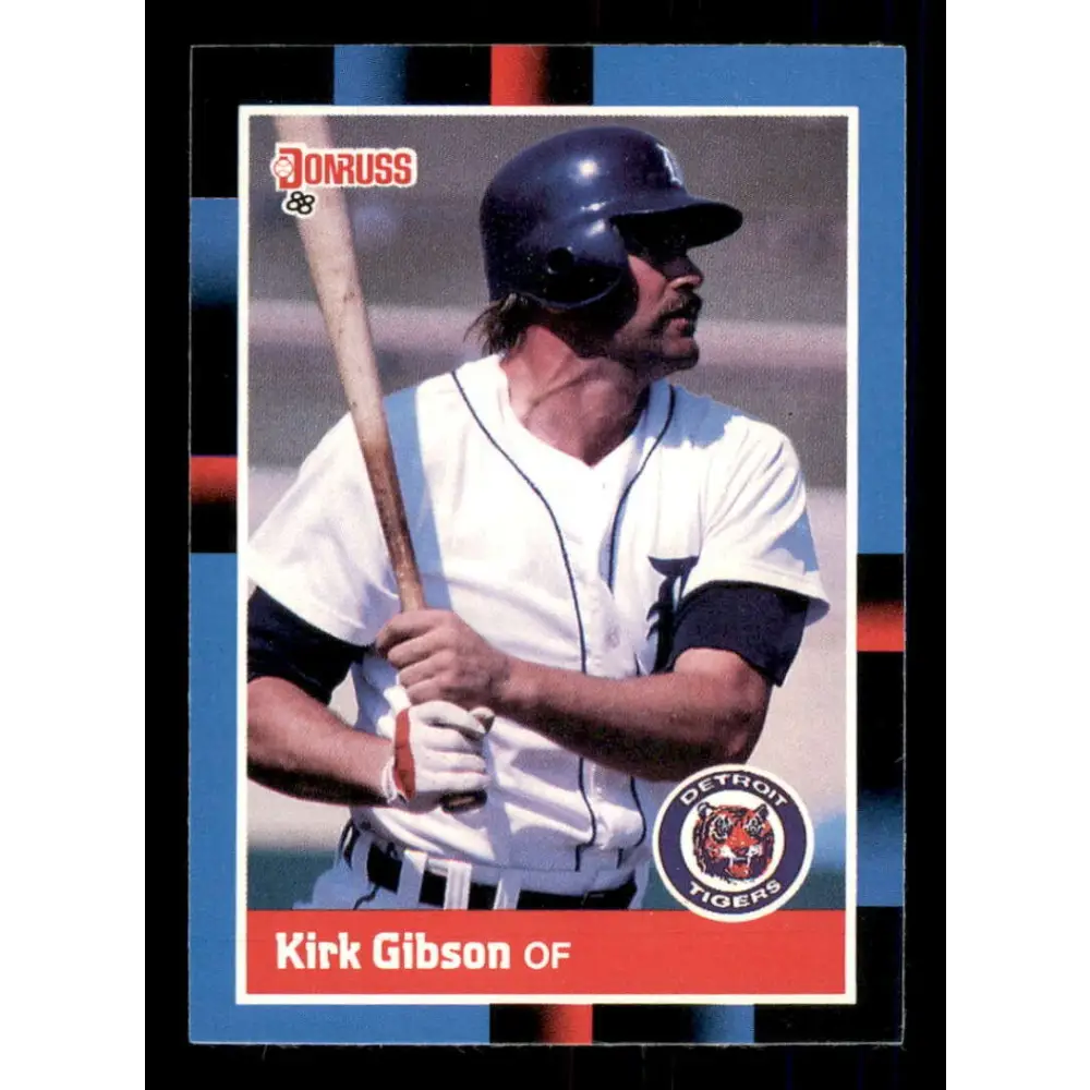 1988 Donruss #275 Kirk Gibson EX Detroit Tigers Baseball Card Image 1